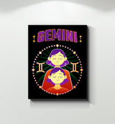 Gemini Wrapped Canvas | Zodiac series 1 - Beyond T-shirts